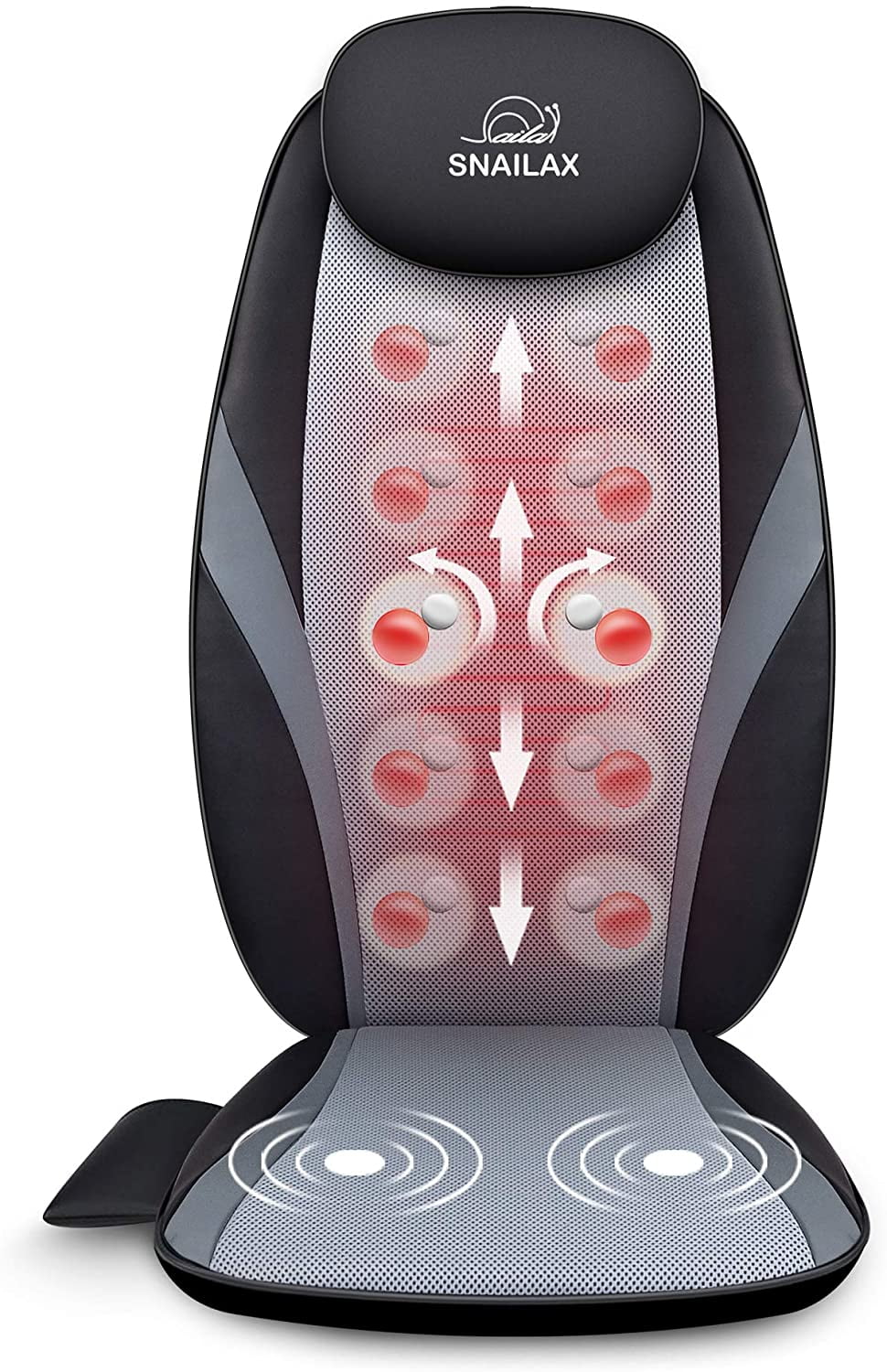 Snailax Shiatsu Massage Cushion With Heat Massage Chair Pad