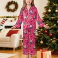 thumbnail image 2 of Gubotare Christmas Pajamas Little Boys Kids Soft Tops Pants PJ Outfits 2pc Long Sleeve Shirts Pajamas Boys Girls Plain Lightweight Sleepwear 5T 6T (Hot Pink,5-6 Years), 2 of 9