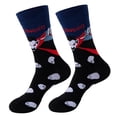thumbnail image 3 of Blue Socks Halloween Socks for Women Girls Bats Print Colorful Pattern Novelty Cute, 3 of 3