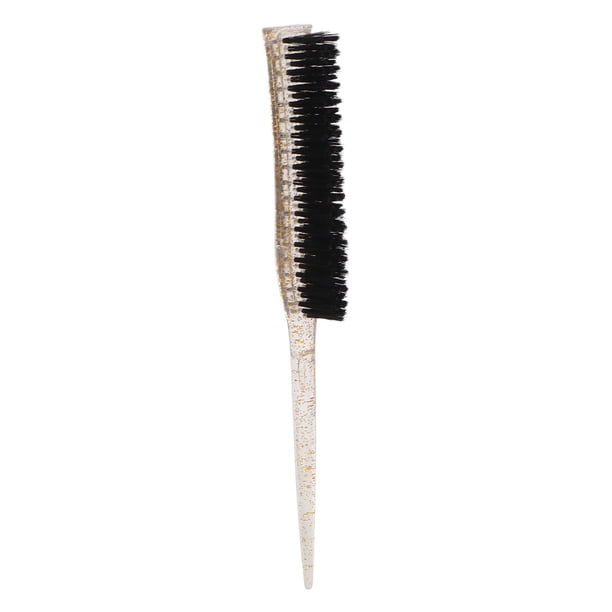 Cepillo de Cola de Rata Con Brillante, Cepillo de Nailon para Peinar la Espalda para Estilizar El Volumen, Viaje en Casa