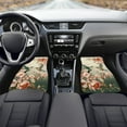 thumbnail image 3 of Renewold Hummingbird Floral Retro Rubber Car Floor Mats 4 Pieces, Universal Fit Front & Rear Auto Rugs Full Set, Protect Your Vehicle's Interior for Car SUV Van & Trucks, 3 of 7