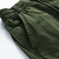 thumbnail image 5 of Mens Shorts Casual Summer Solid Outdoors Casual Have Pockets Button Zipper Drawstring Sport Shorts Pants Cargo Shorts for Men, 5 of 8