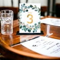 thumbnail image 3 of Blue Eucalyptus 25 Pcs Table Number Cardss Wedding Ceramony Engagement Events Parties Birthday With Head Table 4x6 Inch, 3 of 3