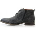 thumbnail image 4 of Ferro Aldo Blaine MFA806035 Mens Casual Brogue Mid-Top Lace-Up and Zipper Boots, in Charcoal, Men's Size 10, 4 of 6