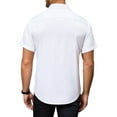 thumbnail image 7 of sogami Men's Short Sleeve Cotton Spandex Dress Shirts Casual Collar Shirt, 7 of 7