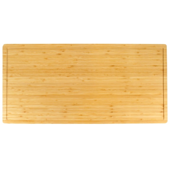 BambooMN Heavy Duty Premium Bamboo Cutting Board Grooved - 24" x 12" x 1"