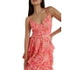 thumbnail image 3 of Lucakuins - Vestido largo para mujer, con estampado floral, cuello en V, con volantes escalonados, sin mangas, camisola para ropa de calle Lucakuins moda, 3 of 5