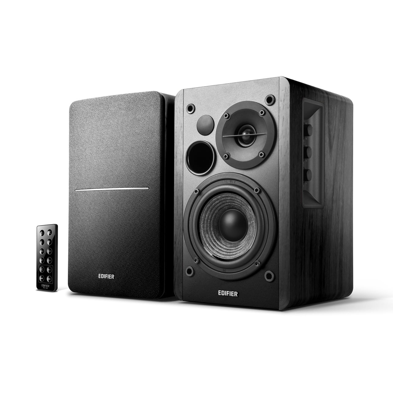 Restored Edifier R1280DB Powered Bluetooth Bookshelf Speakers - Optical Input - Black (Refurbished)