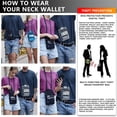 thumbnail image 4 of Tignapoo RFID-Blocking Travel Neck Pouch - Slim Nylon Passport Holder for Secure Document Storage, Ideal for International and Domestic Trips, Available in Multiple Colors, 4 of 6