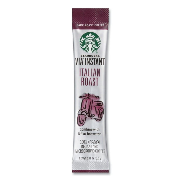 VIA Ready Brew Coffee, 0.11 oz, Italian Roast, 8/Pack, 12 Packs/Carton VIA Ready Brew Coffee, 0.11 oz, Italian Roast, 8/Pack, 12 Packs/Carton