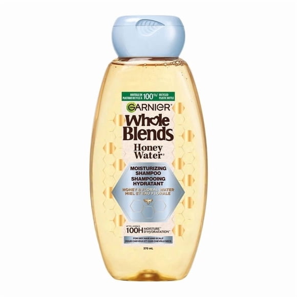 Garnier Whole Blends Honey Water Moisture Restoring Shampoo, for Dry Hair & Scalp