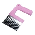 thumbnail image 2 of Crevice and Sidewalk Weeder Crevice Weeding Tool Grass Cutter Weeder Multifunction Handheld Weeds Picker Tool Gardening Tool for Balconies pink, 2 of 10