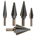 thumbnail image 3 of Step Drill Bit Set, Hole Cutter Durable Straight Flute Drill Drill Bits Set  for Steel for Brass for Wood for Plastic, 3 of 8