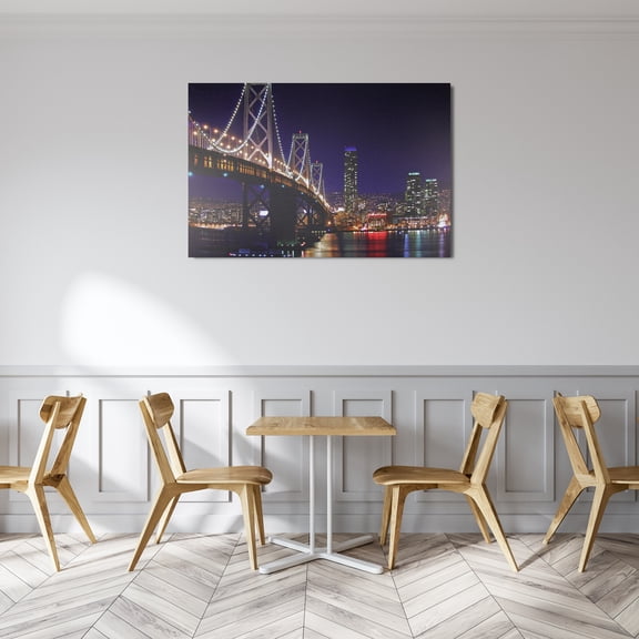Northlight LED Lighted San Francisco Oakland Bay Bridge Canvas Wall Art 15.75" x 23.5"