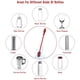 thumbnail image 5 of Cepillo de limpieza de botellas de silicona con mango largo, botella deportiva, jarrón, cristalería, perfecto para aberturas de botellas de menor diámetro (rojo), 5 of 5