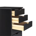 thumbnail image 2 of Pemberley Row Solid Wood Black Utility Cart Rectangular Smooth Mobility 15.25" x 13.25" x 25.75" Assembly Required, 2 of 9