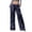 Navy, variant on Women's Wide Leg Sequin Drawstring Pants Color Blue Size M