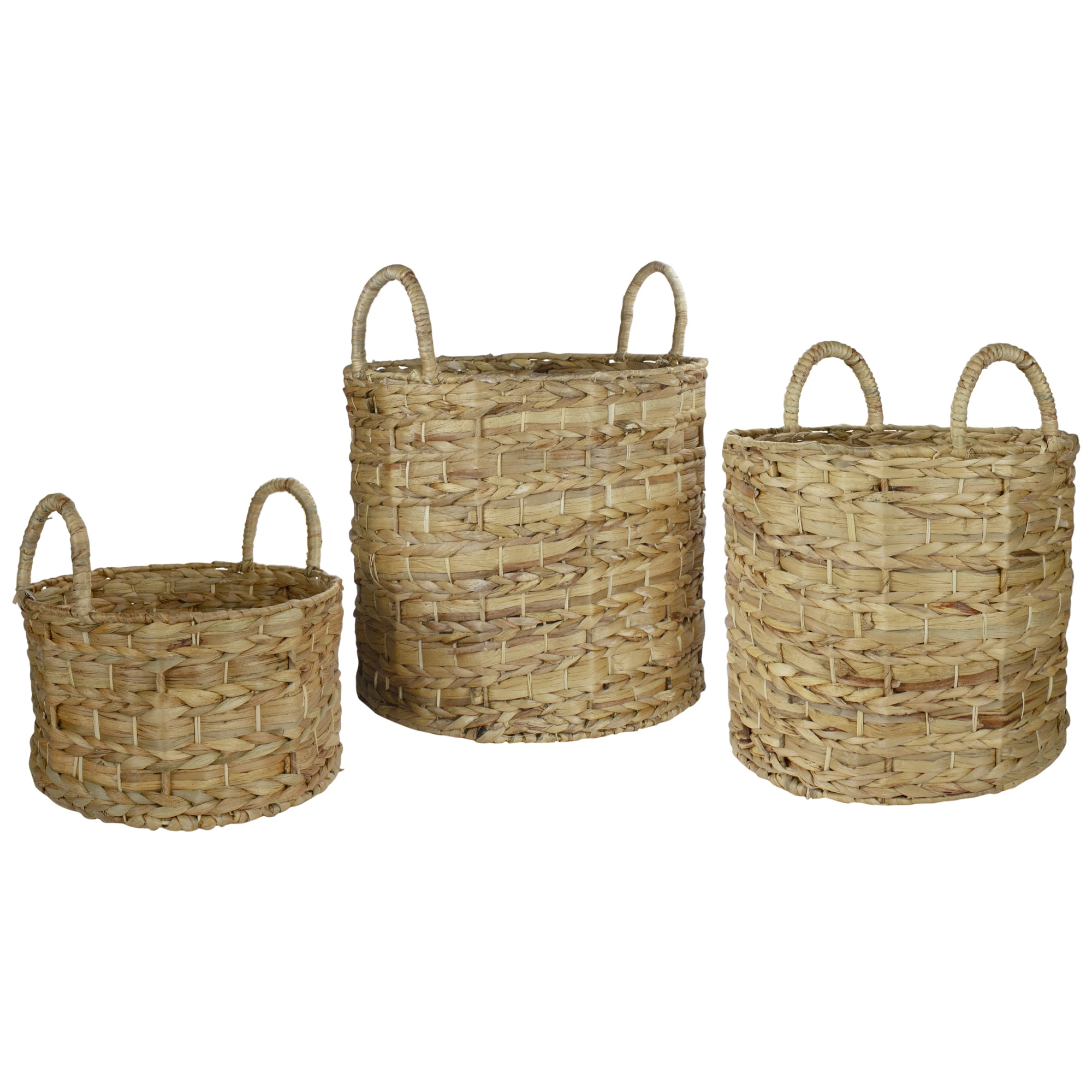 Water Hyacinth Multipurpose Storage Basket Set of 3