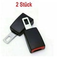 thumbnail image 1 of 2X Clip de bloqueo de hebilla extensor de cinturón de seguridad de coche ajustable, 1 of 5