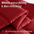JUSTLET Luxury Solid Down Alternative Machine Washable Red Comforter