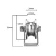 thumbnail image 2 of 4 Pcs Roues de Portail Coulissant en Acier Inoxydable Roue de Rail en U Poulie Support en U pour Portail d'Allée Roulante, 2 of 6