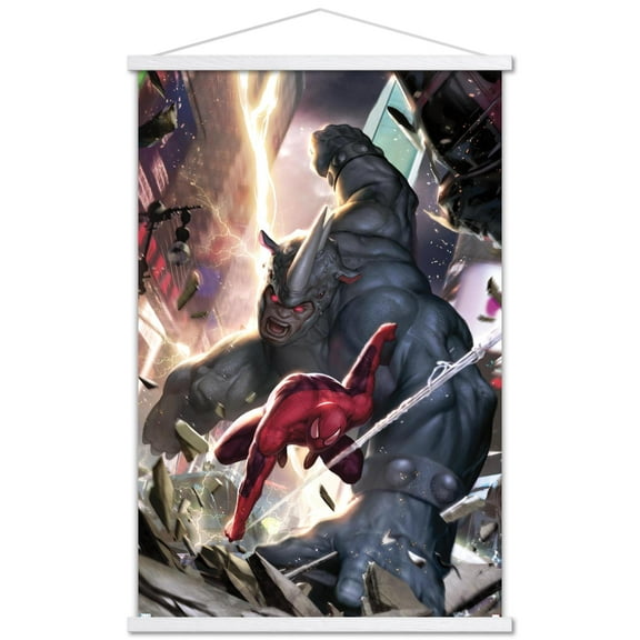 Marvel Comics - Spider-Man, Rhino - X-23 #10 Wall Poster with Wooden Magnetic Frame, 22.375" x 34"