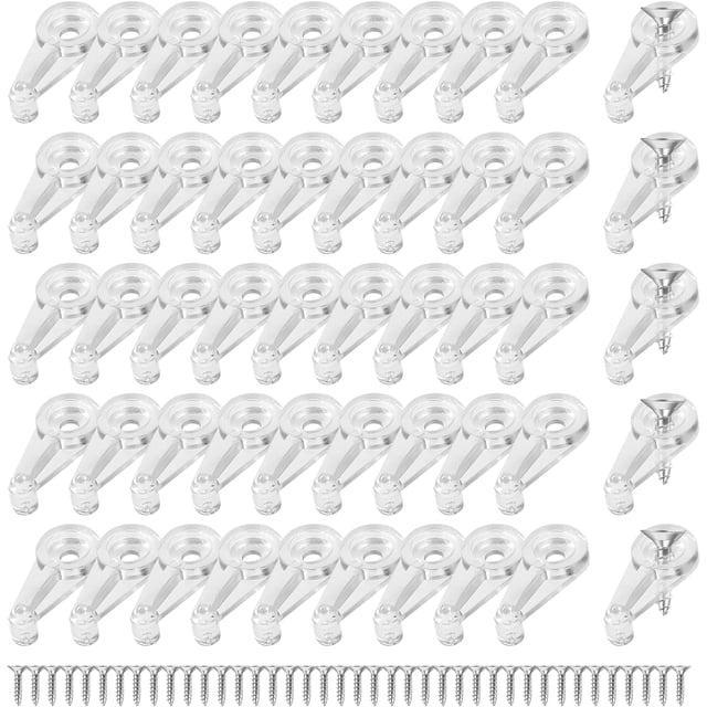 EcoNesxp Screen Clip Mirror Bracket Clip MM Clear Cabinet Glass Fixing Clip Kit Picture Frame Backing Clip 4mm Clear Cabinet Glass Fixing Clip Kit