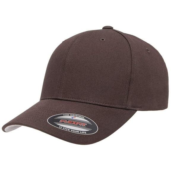 Flexfit/Yupoong Cotton Twill Fitted Cap XX-Large, Brown
