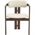 thumbnail image 5 of Velo Series Dining Chair with Upholstered Leather and Rubberwood Legs, 5 of 12