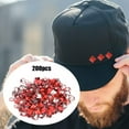 thumbnail image 3 of Herwey Four Claw Rivets, Decorative Rivet, 200Pcs Square Rivets Metal Stylish DIY Shoes Bags Hats Decoration Accessories 9mm, 3 of 8