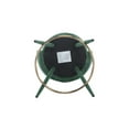 thumbnail image 4 of Guyou 25.5" Bar Stool Set of 2, Modern Velvet Upholstered Counter Height Barstools with Petal Back and Gold Metal Ring Footrest for Kitchen Island Home Bar Restaurant, Green, 4 of 13