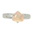 thumbnail image 1 of Faceted Natural Rose Quartz - Madagascar 925 Silver Ring s.7.5 ALLR-17885, 1 of 1