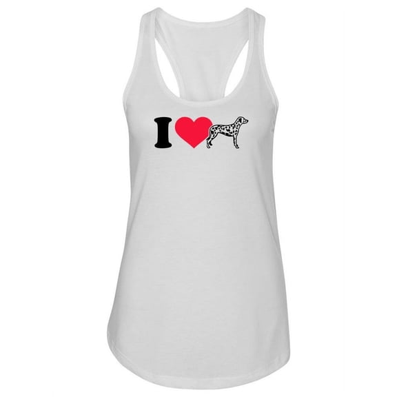 Love Dalmatians Tank Women -Image by Shutterstock, Female x-Small