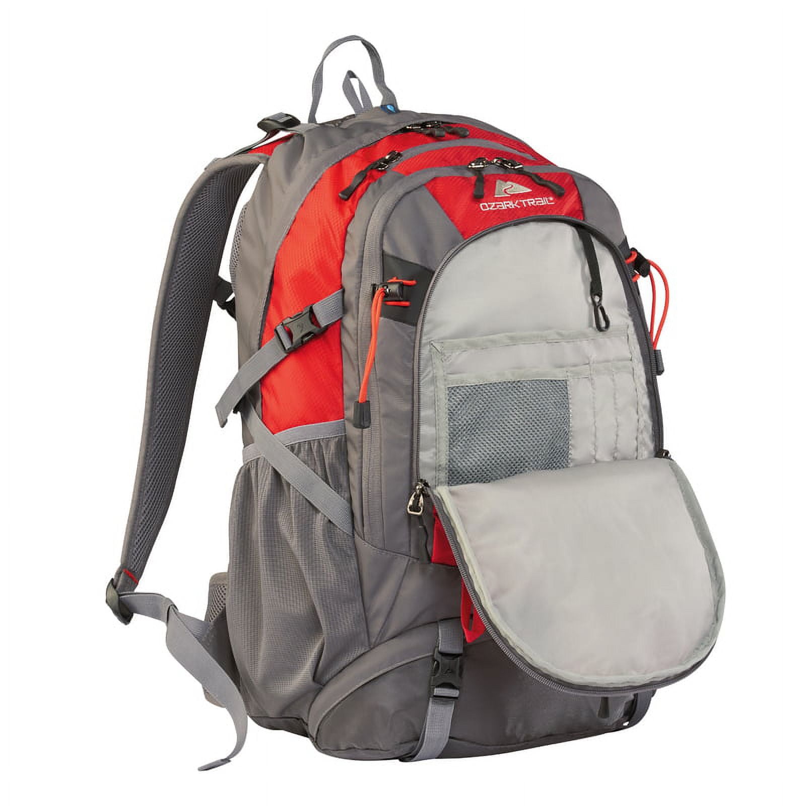 Ozark Trail 36L Kachemak Daypack Hiking Backpack Red