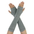 thumbnail image 1 of Unique Bargains Chauffe-Coude Sans Doigts pour Femmes à Motif de Rayures avec Trou pour le Pouce, 1 of 6
