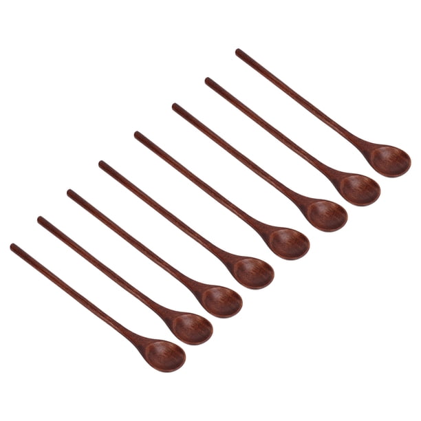 Cuchara De Cocina De Madera, Fácil Limpieza, Segura, Inodora, Fuerte Y Duradera, Cucharas De Madera Para Mezclar Para Decoración De Platos