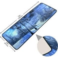 thumbnail image 2 of SKYSONIC 2X6 Feet Winter Snow Forest Runner Rug with Rubber Backing, Snowy Non Slip Entryway Rug Runner Washable Soft Area Rug Carpet for Hallway Bedroom Kitchen Decor, 2 of 6