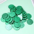 thumbnail image 5 of 100 Pcs Jouet de Fête de la Saint-Patrick Trèfle Pièce Jouet Trèfle Rond Pièce Accessoire Plastique Trèfle Pièces Décor pour Fête (Vert), 5 of 5