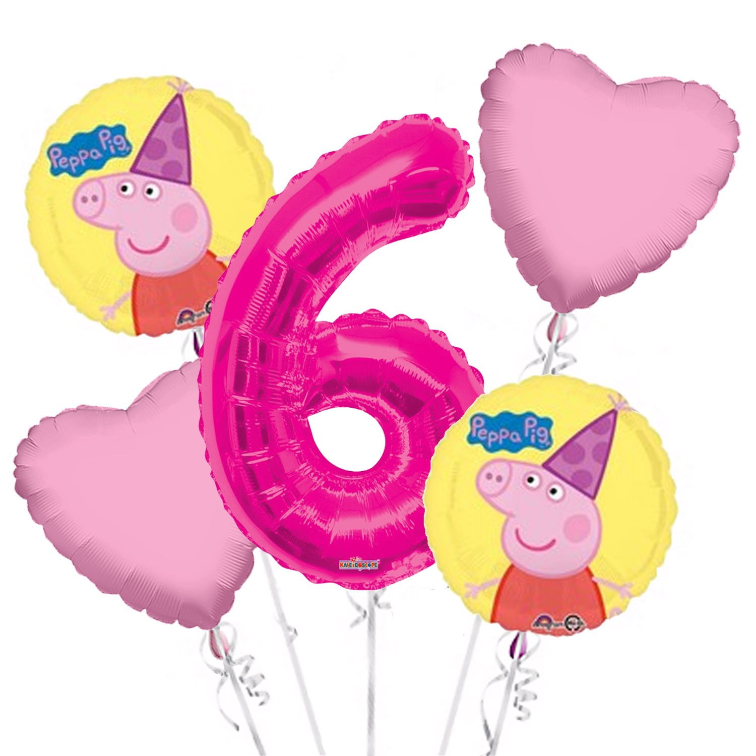 Peppa Pig & George Balloon Pack - 37" Foil Balloons, Happy Birthday Banner, 30 Latex Balloons | Kids Party Decorations
