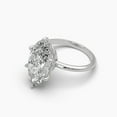 thumbnail image 2 of 6 Claw Solitaire Marquise cut Moissanite 18k Ring, 2 of 6