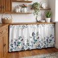 thumbnail image 3 of Eucalyptus Leaves Cabinet Curtains 32"W x 55"L,Dustproof Sink Skirt Curtain for Kitchen Bathroom,Botanical Floral Plants Birds Country Adhesive Desk Skirt Door Cover Curtains for Pantry Office Closet, 3 of 8