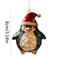 thumbnail image 3 of BAOPAI 3Inch Double-Sided Acrylic Penguin Christmas Ornament Enduring Holiday Decorations For Tree Home Festive Gift, 3 of 6