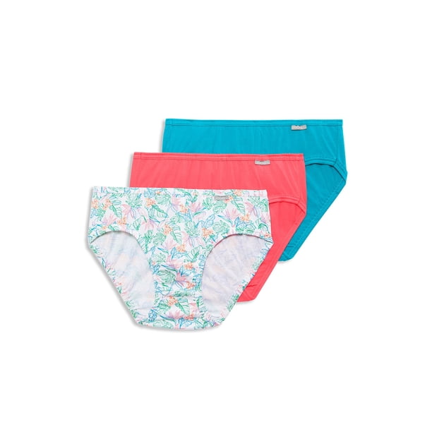 Jockey Womens Elance Bikini 3 Pack Underwear Bikini Briefs 100 cotton