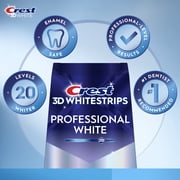 Crest 3D Whitestrips Professional White At-home Teeth Whitening Kit, 20 Treatments,20 Levels Whiter