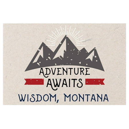 

Wisdom Montana Souvenir 2x3 Inch Fridge Magnet Adventure Awaits Design