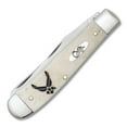 thumbnail image 2 of Case XX Knives Air Force Smooth Natural Bone Trapper USAF Stainless Pocket Knife, 2 of 3