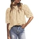 thumbnail image 1 of Blusa de verano PRETTYGARDEN bordada con ojales para mujer, 1 of 7