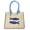 Natural with Fish Embroidery, variant on Women's Beach Icons Mini Straw Tote Bag, Natural Woven with Lobster Embroidery, Bohemian Summer Raffia Shoulder Bag