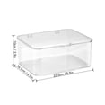 thumbnail image 7 of Desk Storage Box Plastic Large Capacity Dustproof Multi Functional Phone Case Storage Holder with Lid Transparent, 7 of 7