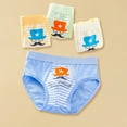 thumbnail image 5 of Godderr Kids Baby Boys Soft Cotton Underwear 2-16Y Little Boys Cotton Briefs Teen Toddler Shark Undies Cartoon Panties(Pack of 4), 5 of 7